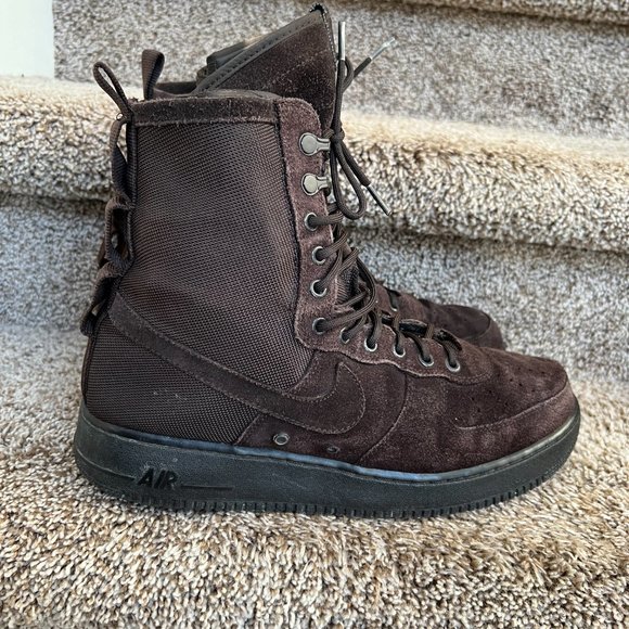 nike sf air force 1 high velvet brown